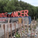 Wisata Mangrove Pancer Kota Serang Dipenuhi Sampah