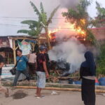 Warung di Wisata Pantai Gope Terbakar Kota Serang, Banten, Pantai Gopek