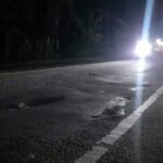 Jalan Palenam Serang Berlubang dan Gelap Ketika Malam jalan jalan rusak kota serang