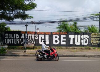Mural Perlawanan Cibetus Hiasi Dinding Kota Serang